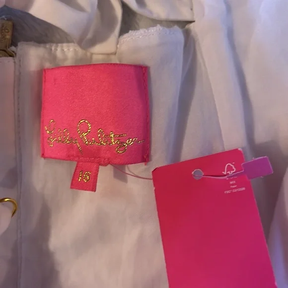 NWT Lilly Pulitzer Shelli oversized pinwheel eyelet dress. Sz 16. - Picture 14 of 17